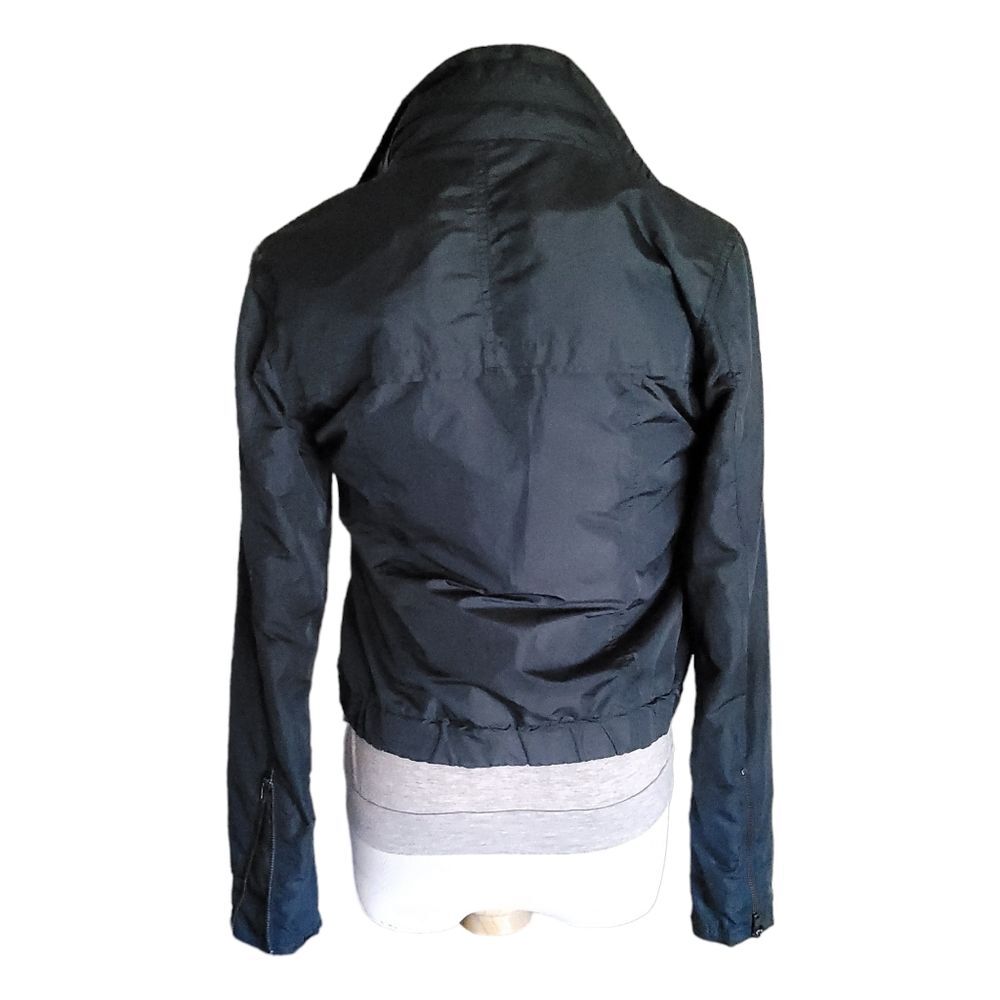 Athleta Military Bomber Windbreaker Hooded Blue Jacket Size X Small - Picture 4 of 16
